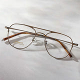 All-Pure Titanium Pilot Style Eyeglasses
