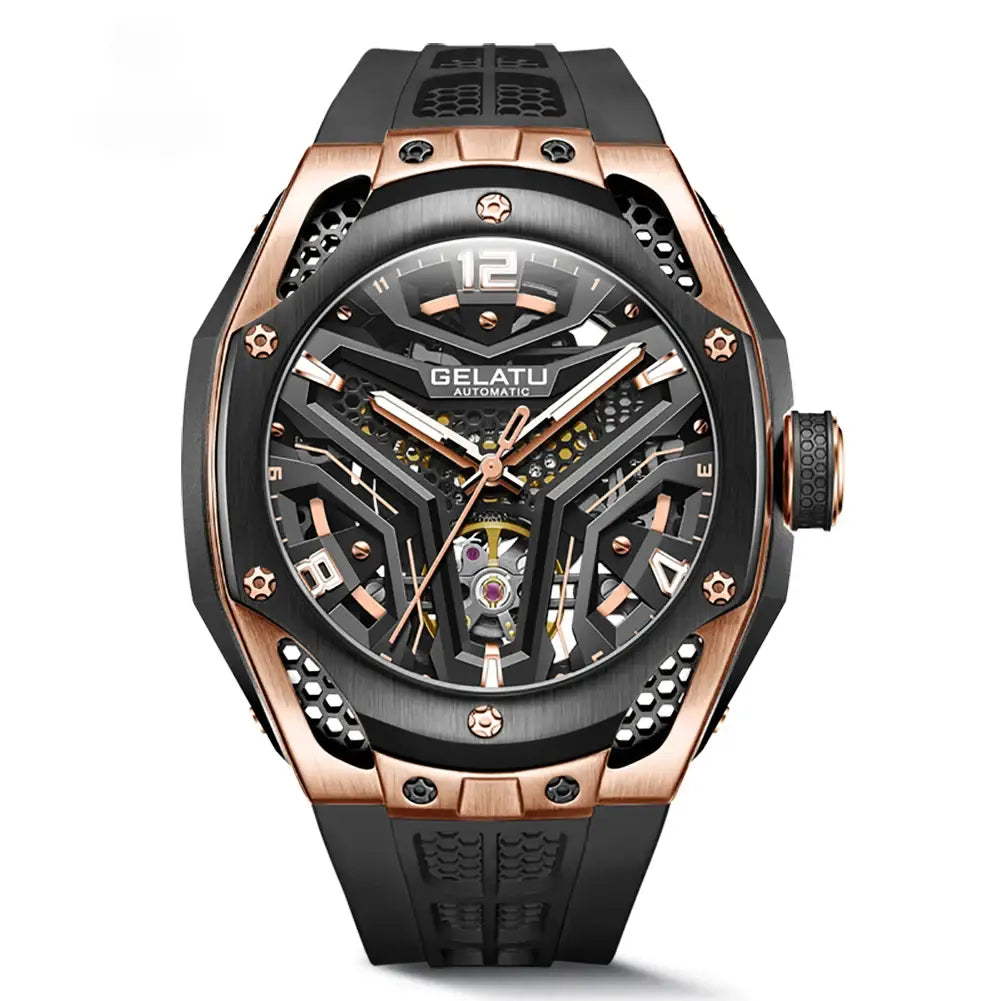 Classy Mechanical Silicone Band Watch