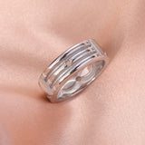 Teamer Wide Stainless Steel Minimalist Ring