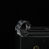 Retro Cyberpunk Gear Armor Ring