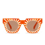 Geometric Frame Statement Shades Sunglasses