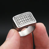 Fashion Unique Patterned Square Ring