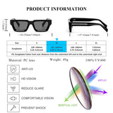 Retro Thick Rectangle Sunglasses