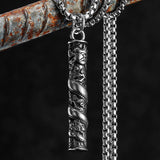 قلادة قلادة نقش عمود التنين