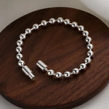 Silver Round Bead Bracelet