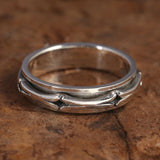 Vintage Totem Rotatable Argentum Ring