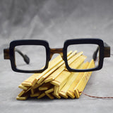 Thick Acetate Square Style Eyeglasses