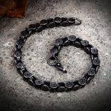 Black Irregular Cuban Chain Bracelet