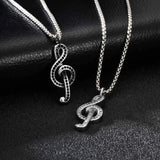 Stylish Music Symbol Necklace