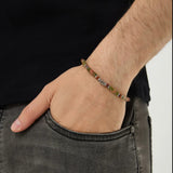 Vintage Men's Epidote Strand Bracelet
