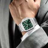 Square Cubic Sapphire Crystal Dial Watch
