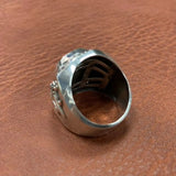 S925 Sterling Silver Old Capricorn Ring