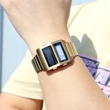 Cyberpunk Dual-Screen Digital Watch