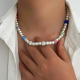 Pearl Drip Chain Necklace