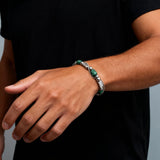 Green Natural Stone Chain Bracelet