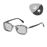 Photochromic Titanium Square Sunglasses