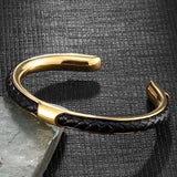 Blacksmith Leather Steel Bracelet