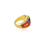 Dripping Oil American Flag Ring