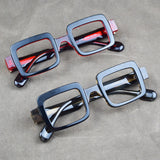 Thick Acetate Square Style Eyeglasses