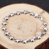Sterling Silver Star Charm Bracelet