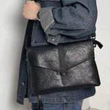 Black Vintage Messenger Shoulder Bag