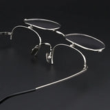 Vintage Flip Lenses Titanium Eyeglasses