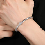 Iced Out Cubic Zirconia Tennis Bracelet