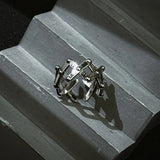 Twisted Pantograph Adjustable Ring