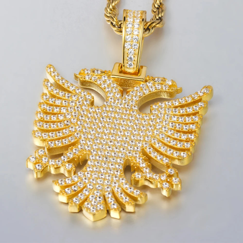 Albanian Eagle Double-Headed Pendant