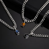 Dark Horizon Curb Chain Necklace