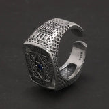 925-sterling Silber Gottes Augenverstellbarer Ring