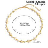 تقليد لؤلؤة نجم البحر قلادة من قلادة الخرز