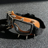 Punk Style Metal Spiked Goggles Sunglasses