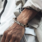 Retro Old Style Link Chain Bracelet