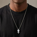 Astronaut Steel Pendant Necklace