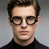 Trendy Retro Geometric Acetate Eyeglasses