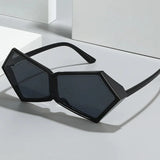 Irregular Oversized Polycarbonate Sunglasses