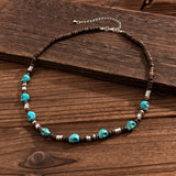 Men's Skull Woods Beaded Necklace