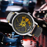 3D Sports Car Wheel Spinning Watch
