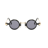 Retro TAC Material Round Steampunk Sunglasses