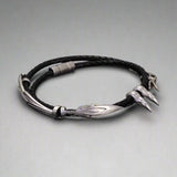 925 Silver Vintage Wax Rope Bracelet
