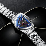 Triangle Quartz Stainless Steel Watch