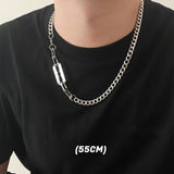 قلادة سلسلة شفرة الحلاقة