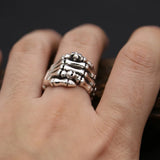 Finger Skull S925 Adjustable Ring