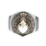 Contrast Colored Flying Eagle Ring