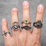 Snake Rhinestone Viper Men Ring