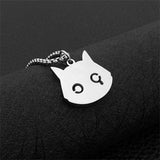 Double-Layer Cat Pendant Necklace