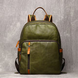 Solid Leather Travel Backpack