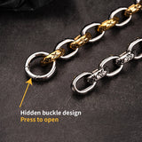 Silver Gold Big Link Chain Bracelet