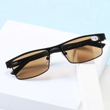 Vintage Dark Brown Lens Reading Eyeglasses